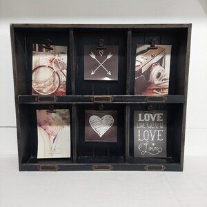 Rustic Apothecary Curio Photo Display Shelf from HomeSense - Like New Condition